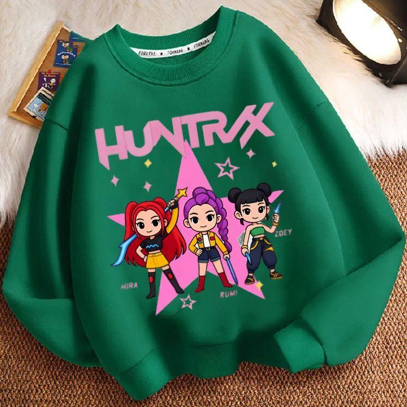 

Children s Fashion Witch Hunt Team Hoodies for Autumn and Winter, Casual Tops for Boys and Girls 160