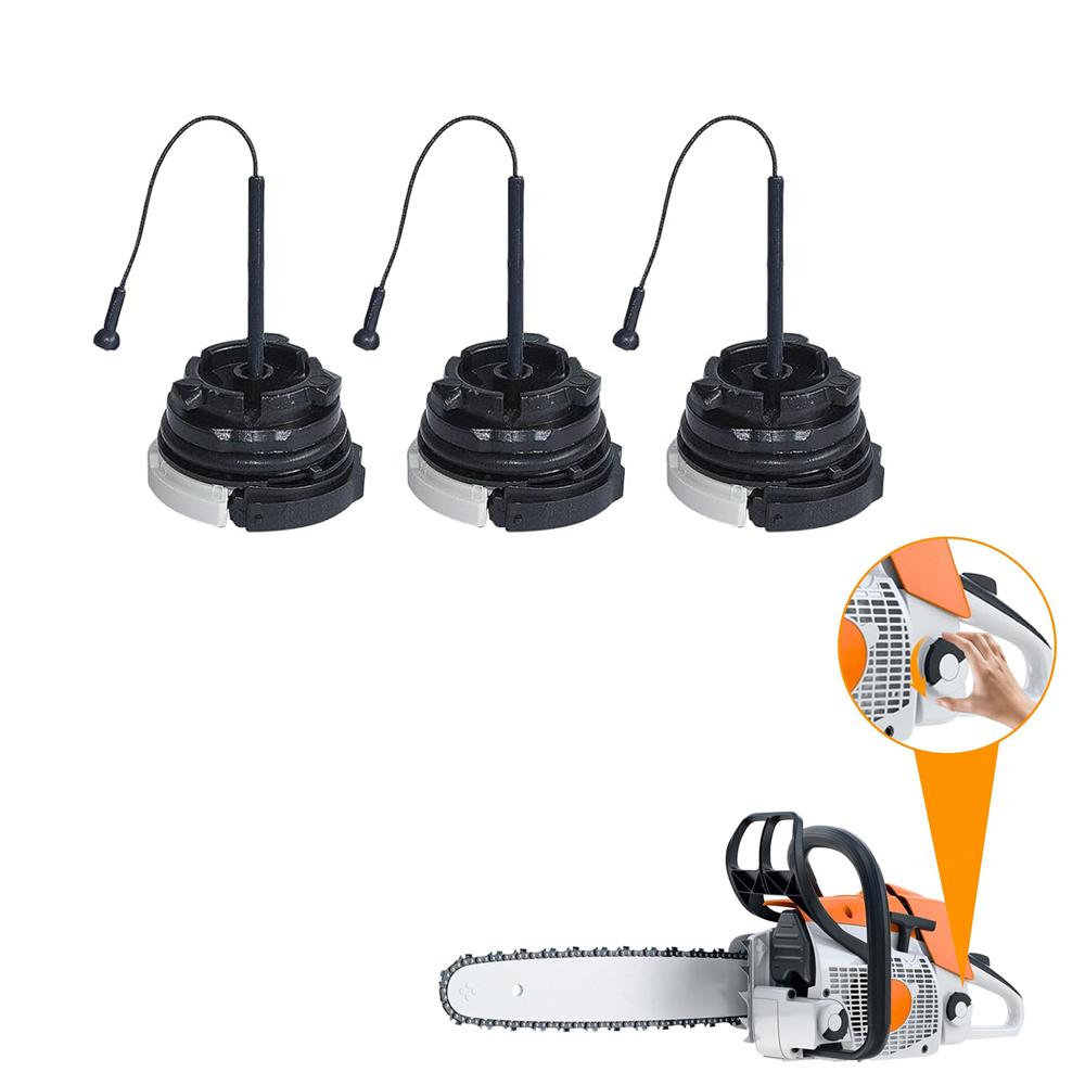 Nové 3x víčko palivové nádrže pro STIHL MS192T MS200 MS250 MS290 MS390 MS440 MS460 MS880