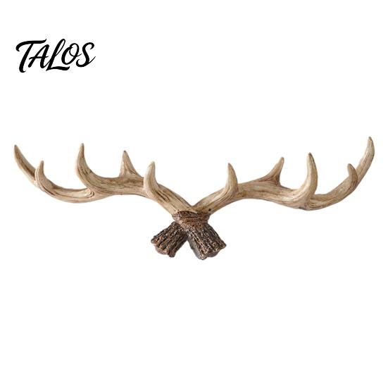 Wall Decor Hanger Vintage Deer Antler Hook, Farmhouse Rustic Mounted Heavy Multi-hook Coat Rack Duty Decorative for Coats Keys Bags Hats Towels