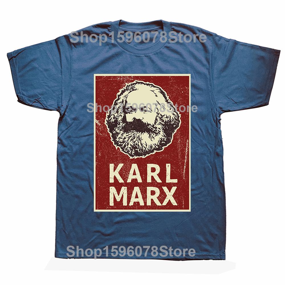 Смешные Лучшие Футболки Карла Маркса Мужские Женские Мода Повседневная Футболка 100% Хлопок Свободная Большемерная Круглый Вырез Футболка в Стиле Хип-Хоп S