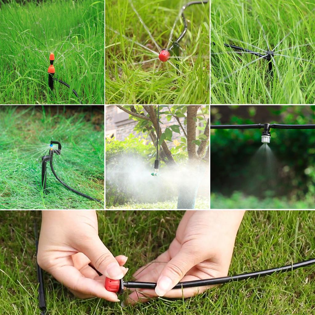 15m Garden Watering Hose PVC Micro Irrigation Pipe 3/5mm 4/7mm 8/11mm 12/16mm Greenhouse Bonsai Irrigation System Sprinkler Tube