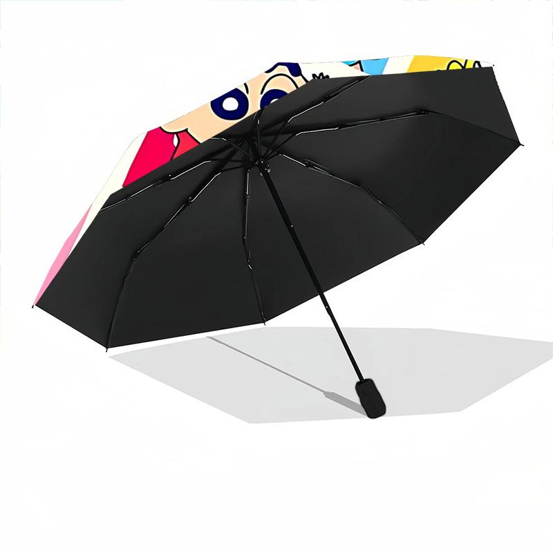 1pc Crayon Shin-chan Characters Windproof Automatic Umbrella, Lightweight for Women/Men, Perfect Christmas Gift a0811257