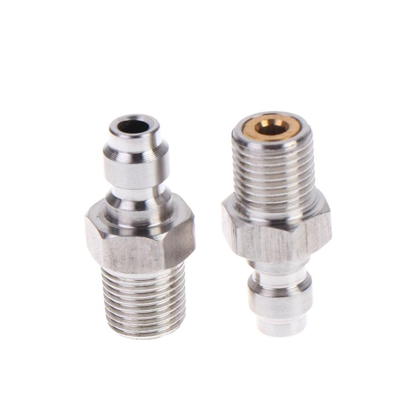 Quick Connect Valve 8mm Male End High Pressure Durable Structure for Steam and Liquid Lines