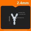 Y-Shaped Three-Way Connector Tee Joint 1.6~6.4Mmwater Divider Polypropylene Pp Plastic Gas Oil Aquarium Hose Pagoda Joint