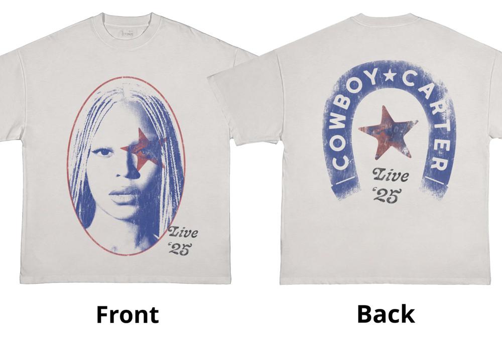 Beyonce Tour Live 2025 TShirt Reprint Gift For Fans Unisex T-Shirt XL