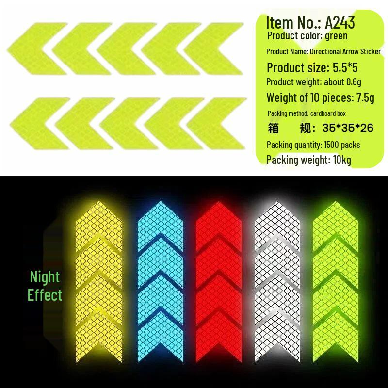 Multi-functional Waterproof Reflective Safety Stickers for Cars - Anti-collision Nighttime Visibility Strips