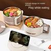 Large Capacity Lunch Box  Instant Noodles Soup Bowl Kitchen Tableware Ramen Bowl With Lid Fruit Salad Rice 304 Stainless Steel