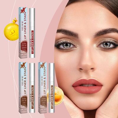Peel Lip Gloss Series Natural and Easy Color, Brightening and Moisturizing Multi-color Lip Liner