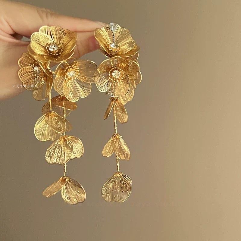 

Жіночі сережки-кільця квадратної форми в ретро-стилі для повсякденного носіння One Size золотий