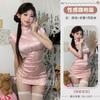 Domila Sexy Lingerie Retro Jacquard Sexy Classical Cheongsam Uniform Temptation Pajamas Hot Passion Suit