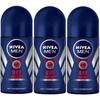 Nivea For Men Dry Impact Deodorant Roll-on 50ml 3-Pack