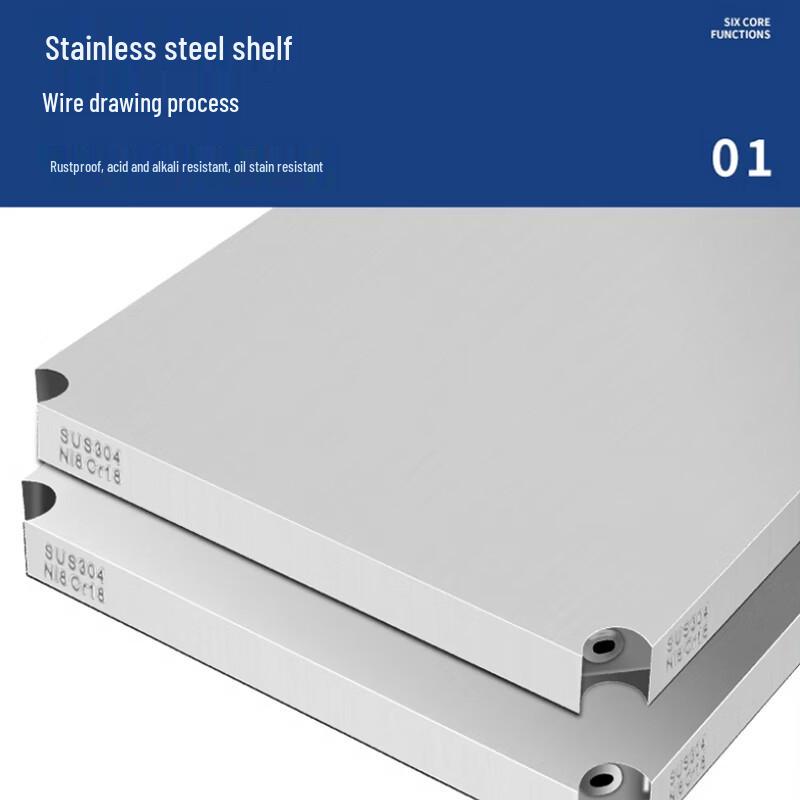 Modern 2-Tier Stainless Steel Kitchen Storage Cart