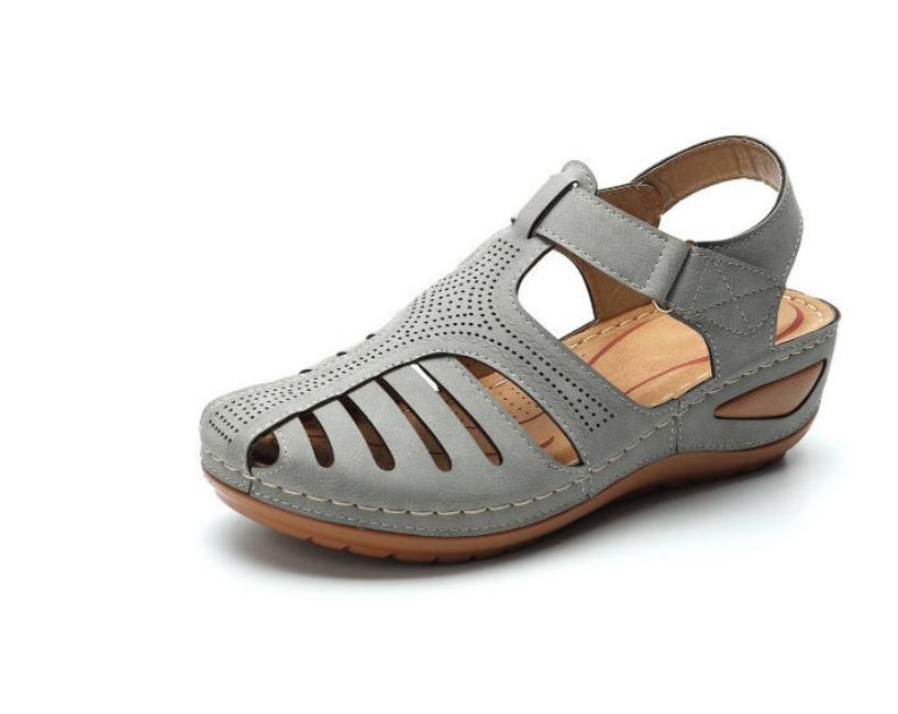 Skor Sandaler Kvinnor Sommar Öppen Tå Damskor Fest Sandaler För Kvinnor Kil Damskor Retro Kvinnosandal Skodon Kvinna