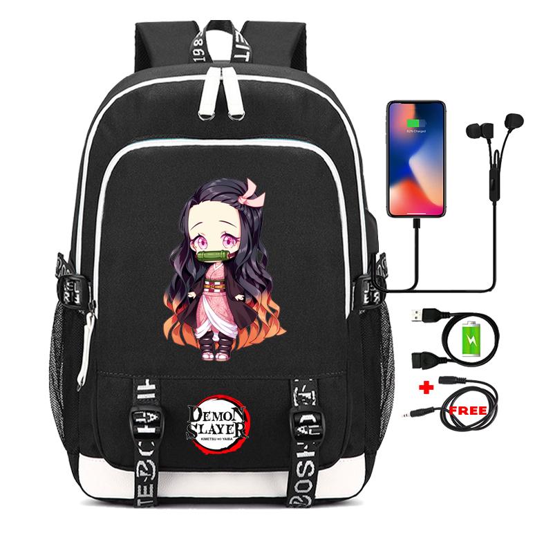 Anime Teenage Backpack Unisex School Bags Cartoon Printing Laptop Bagpack Back To School Rucksack for Boys Girls Mochilas