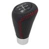Sakan Car Shift Knob, Long Type, 3.7 X 2.0 Inches (9.5 X 5 Cm), 5 Speed, Red Stitch