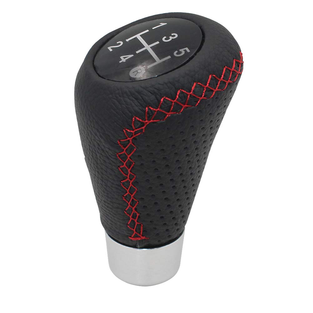 

Sakan Car Shift Knob, Long Type, 3.7 x 2.0 inches (9.5 x 5 cm), 5 Speed, Red Stitch красный