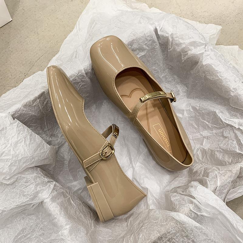 French Mary Jane Shoes, Small Fragrance Style, New Vintage Shoes, Pumps, and Comfortable Temperament