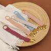 Ser of 5Pcs Pacifier Clip Chain for Baby Soft and Safe Infant Toddler Soother Holder Rope Prevent Loss and Contamination