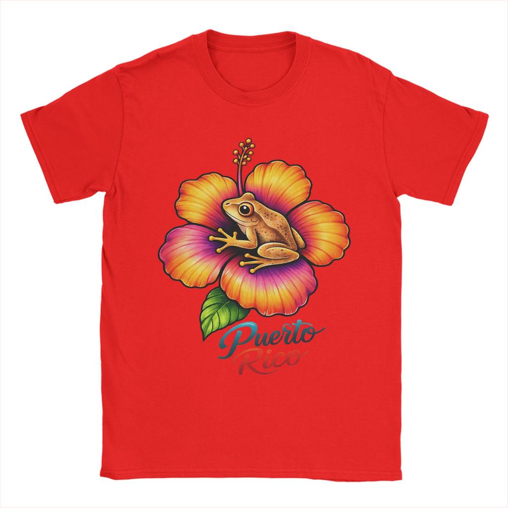 Puerto Rico Cotton T Shirt For Adult Summer YK Retro TShirts O Neck Novelty Tee Shirt Oversize Wholesale Clothes