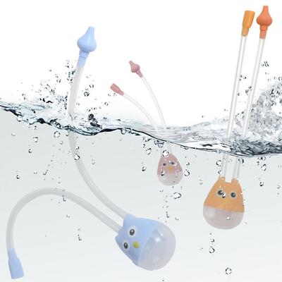 Newborn Care Baby Nose Cleaner Tool Silicone Pipe Vacuum Suction Nasal Aspirator