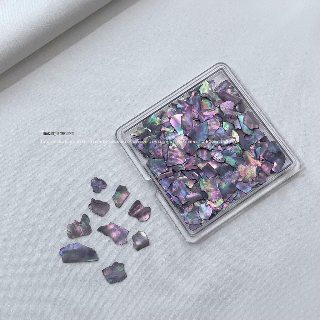 Ultra-Thin Mother-of-Pearl Abalone Shell Nail Art Decorations