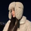 Autumn and Winter Hat Women's Bag Head Hat Fleece Thermal Hat Windproof Ear Protection Lei Feng Hat