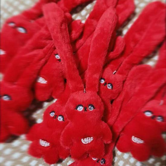 Song Yuqi Solo Red Rabbit Cartoon Plush Pendant Doll