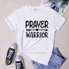 Prayer Warrior Heart Arrow TShirt 100 Cotton Christian Church Tshirts Cute Unisex Jesus Faith Bible Verse Tee Top