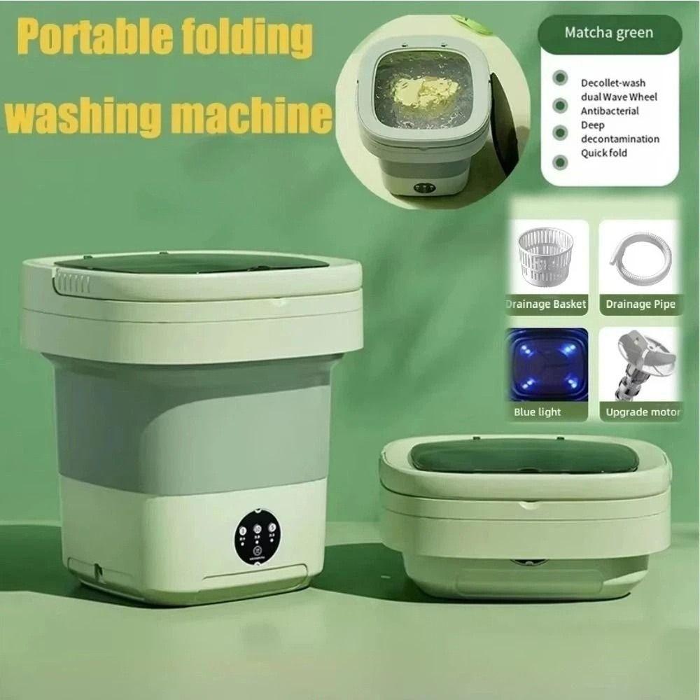 8L Mini Washer Large Capacity Clothes Spin Dryer Bucket Practical Portable Washing Machine Socks