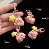 Pendant 3D Pink Pig Keychain Cartoon Star Buckle Schoolbag Pendant Fashion Powder Pig Keychain