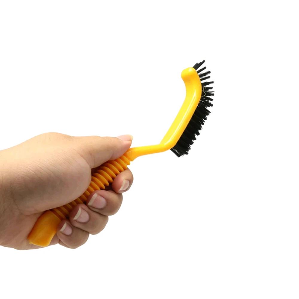 1Pc Car Brushes with Hook for Auto Interior Cleaning Tool Door Slot Dead Corner Wheel Cleaner Universal Car Detailing Brush