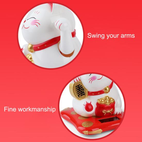 Convenient Lucky Cat Decor Eco-friendly Welcoming Cat Lucky Symbol