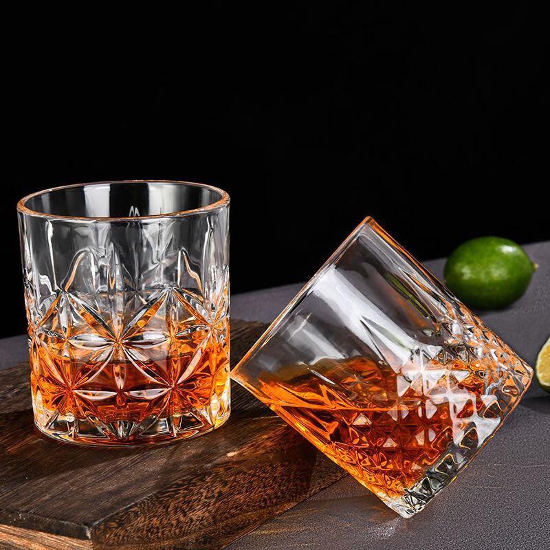 Patterned Whiskey Glass