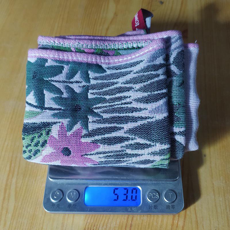 4 Layer 38X40Cm Cotton Yarn Decorative Pure Cotton Dish Cloth Quick Dry Tea Towel Retro Floral Hand Towel Home Restaurant