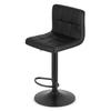 PROT stool - black eco-leather / black base