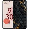 Luxury Phone Case For Google Pixel 10 9 8 9A 8A 7 7A 6 Pro XL 6A 5G Black Soft Back TPU Cover Honeycomb Pattern