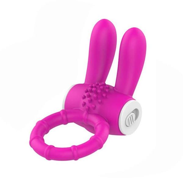 Vibrator Cock Ring Rabbit Vibrating Penis Ring for Man Delay Ejaculation Clit Stimulation Intimate Sex Toys for Couple Rings 18+