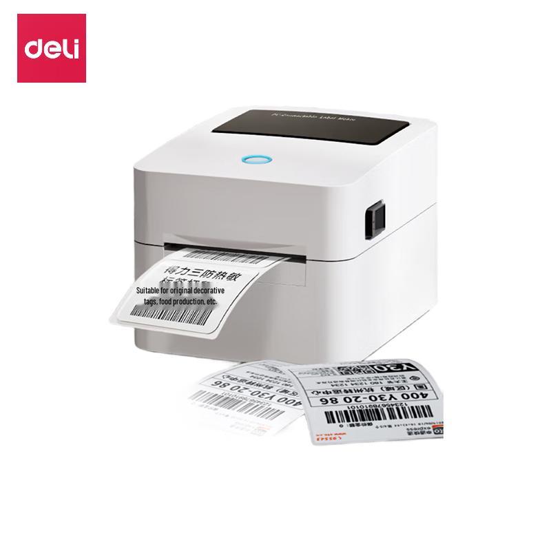 Deli Commercial Thermal Label & Barcode Printer CN Plug (adapter Included)
