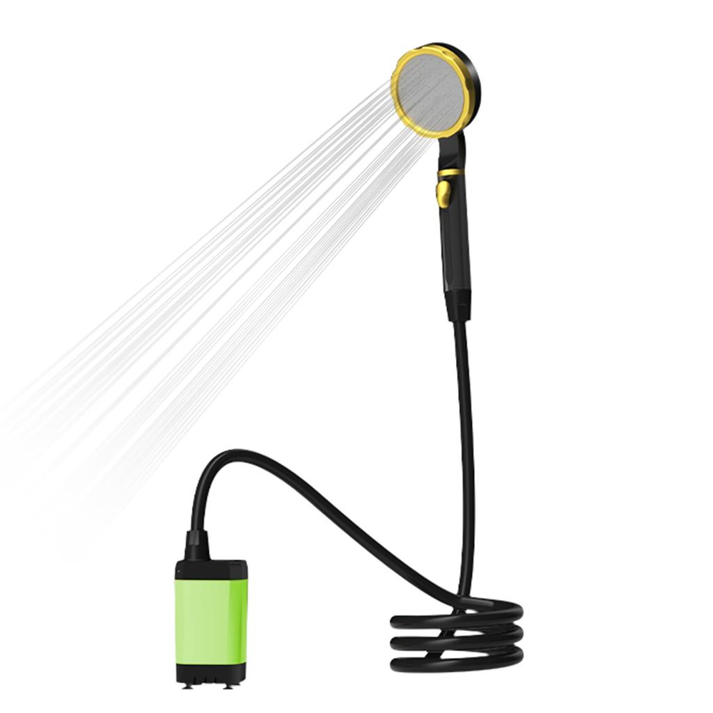 Przenośny Prysznic Elektryczny Prysznic Kempingowy z Pełnym Cyfrowym Wyświetlaczem Temperatury Pozostałego Akumulatora 2 Mo