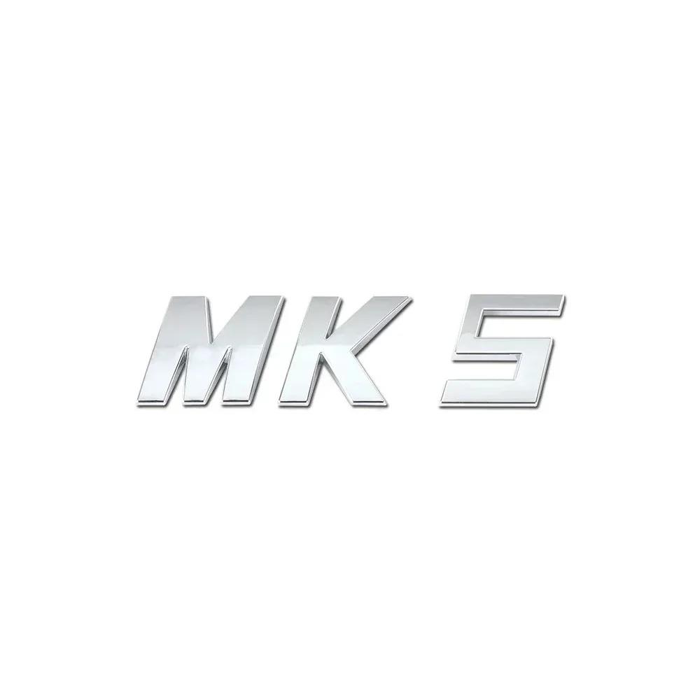 1Pc Bright Silver ABS Car Trunk Badge Sticker MK Series Letters Logo Decal For VW Golf MK5 MK6 MK7 MK7.5 GTI Passat Accessories PH5