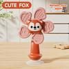 Baby Suction Cup Rotating Windmill Toy - 4 Animal & - Plastic, with Teething Ring , Motor Skills Development, Sensory Toy, Christmas/Halloween