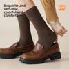 Winter and Autumn Wool Socks - Children's Melanoid Color Series, Warm, Antibacterial, Mid-calf Length Socks
