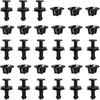 15 Sets Bumper Clips, Bumper Grill Fenders Fastener Clips, Front Air Deflector Retainer Clip & Grommets, Car Accessories Compatible with Chevy