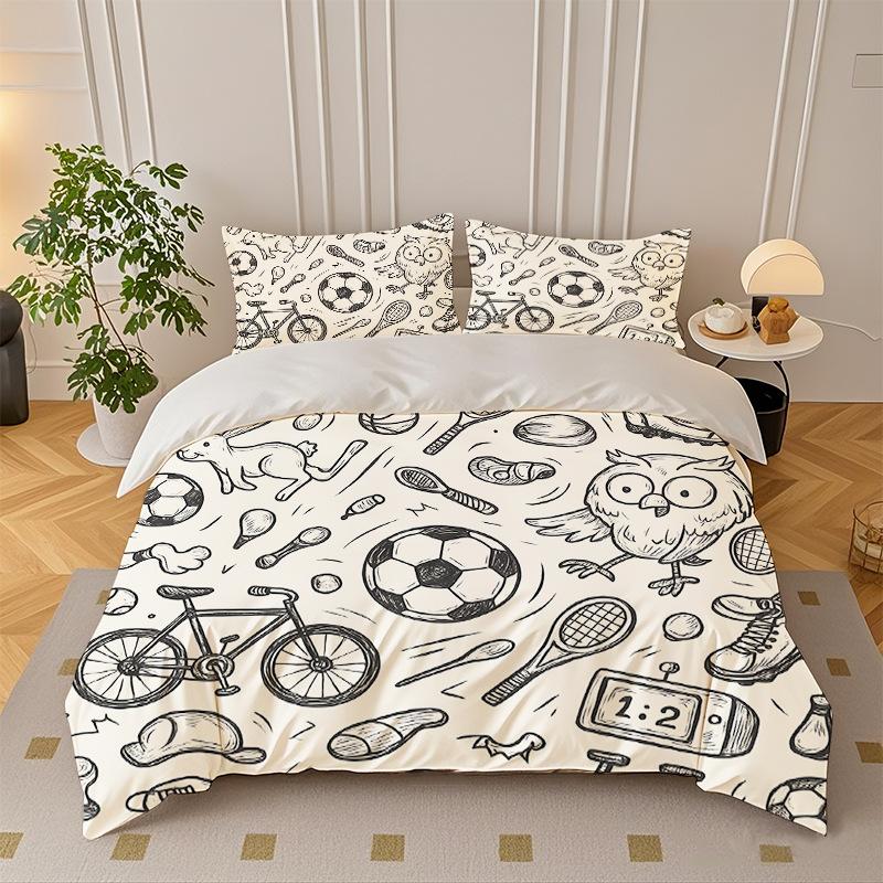 

Quilt Cover Three-Piece Quilt Cover Set - Fifth Batch 27 140cm * 200cm - cover + and 1 piece