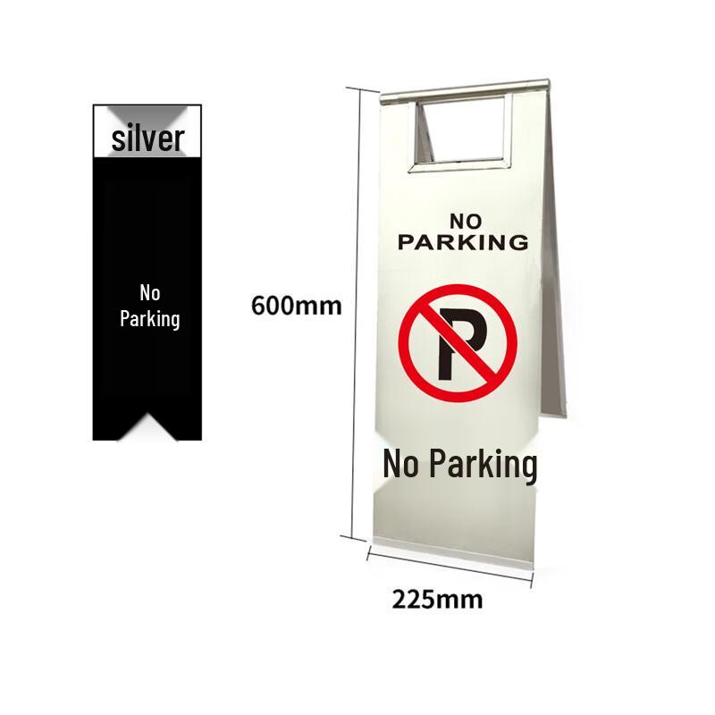 Stainless Steel A-Frame Parking Warning Sign