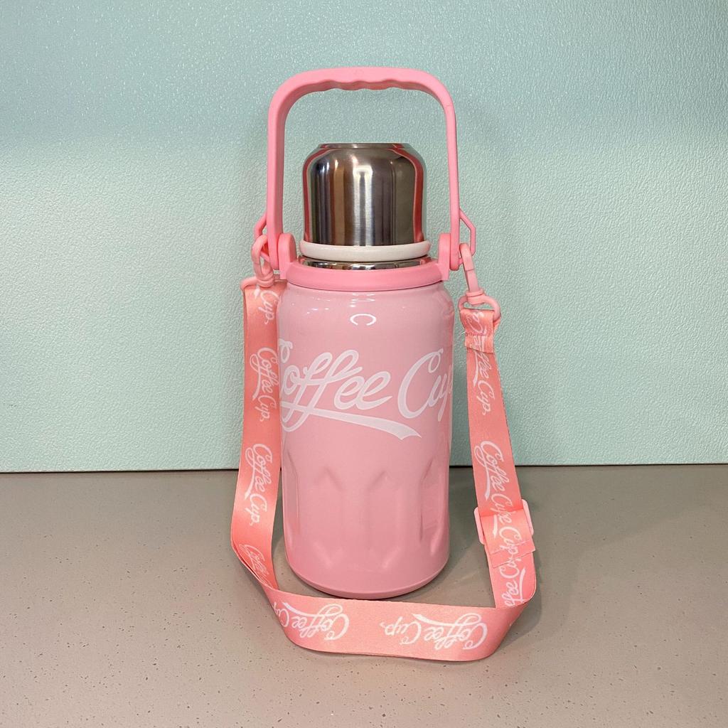Large Capacity Coca-Cola Thermos Cup 111 Stainless Steel Kettle High Value Men's and Women's Outdoor Portable Sports Water Cup