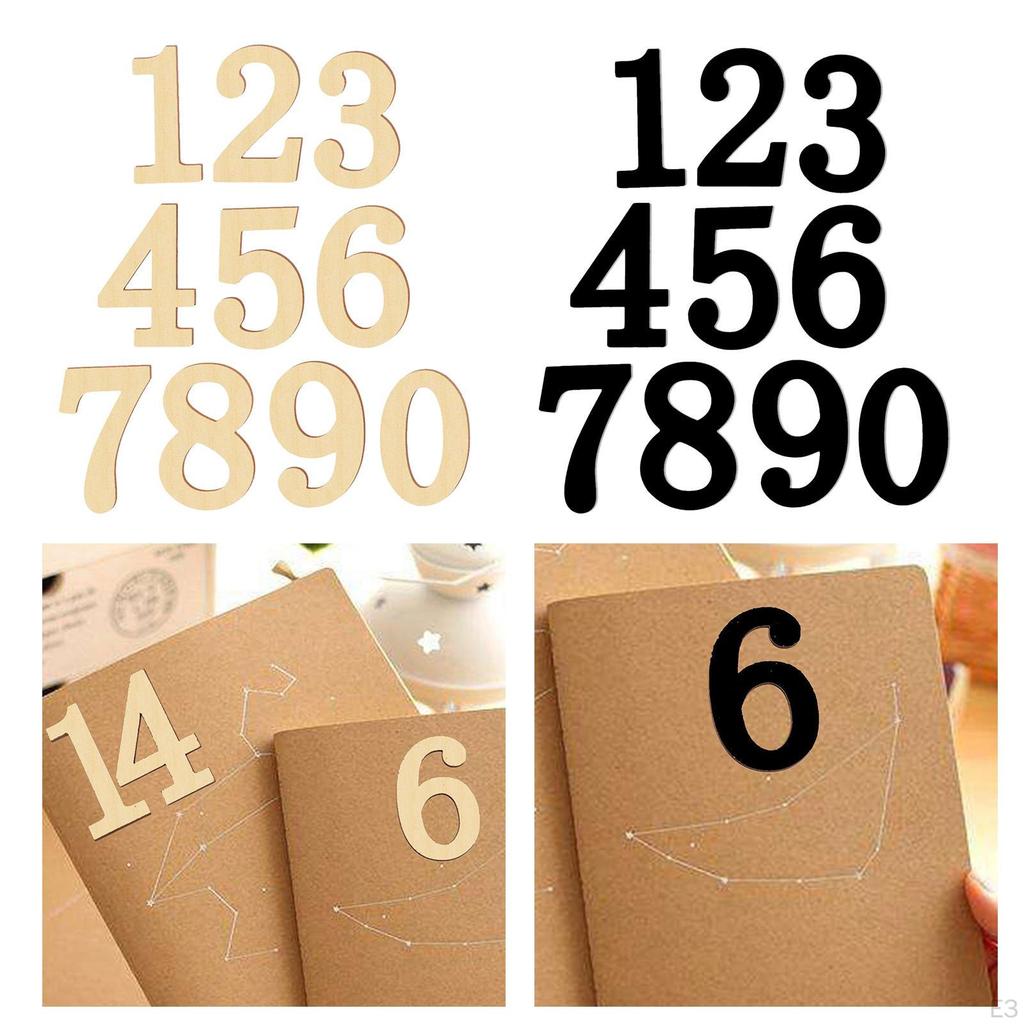 Wooden Numbers Shapes - 10pcs/Set