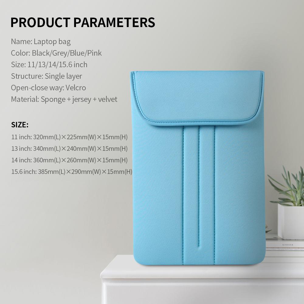 S013A Laptop Sleeve Soft Pouch 13 inch Bag Case Cover Replacement for MacBook Air Pro Retina15 Black
