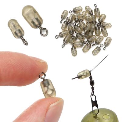 30pcs Feeder Fishing Swivels Connector Carp Bait Cage Hair Rig Stop Beads For Carp Match Fishing Tackle Carp Fishing Accessories