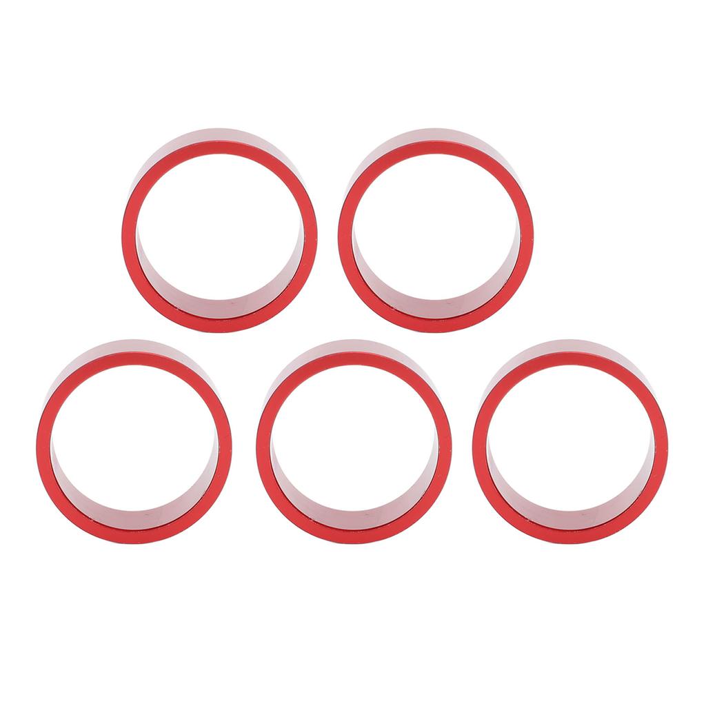 5pcs Bicycle Headset Spacer Bike Handlebar Stem Spacers Threadless Aluminum Alloy Headset Stem